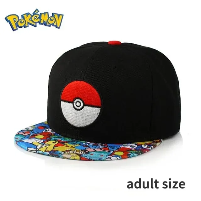 Pokemon Pikachu Baseball Cap Anime Cartoon Figure Cosplay Hat Adjustable Women Men Kids Sports Hip Hop Caps Toys Birthday Gift — image 29