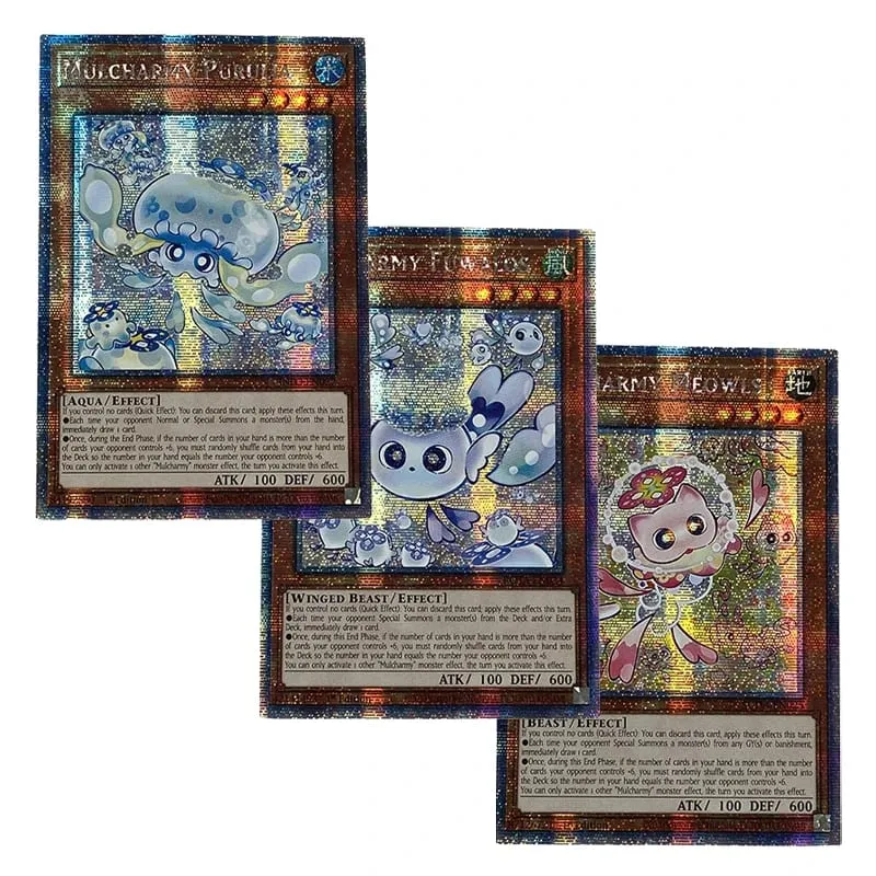 Yu-Gi-Oh! Collection DIY Proxy Cards Non-Original Mulcharmy Meowls Mulcharmy Fuwalos Mulcharmy Purulia Collection Card Toys — image 1