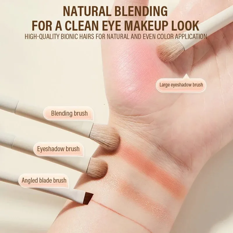 5/7/10/12pcs Professional Makeup Brushes Tools Set White Eyeshadow Eyeliner Foundation Brush Women Facial Beauty Cosmetic Tool