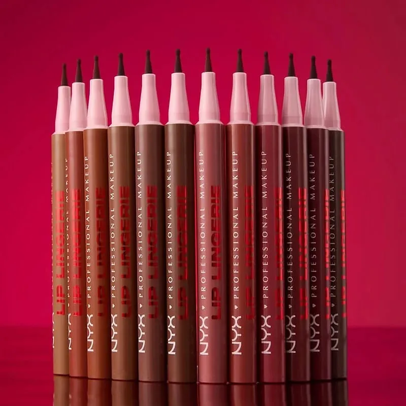 NYX Lip Oil & Latest Stain Ballpoint Felt Tip Lip liner for Precise No-bleed Nude Perfection in Twelve Shades Makeup For Woman — image 1