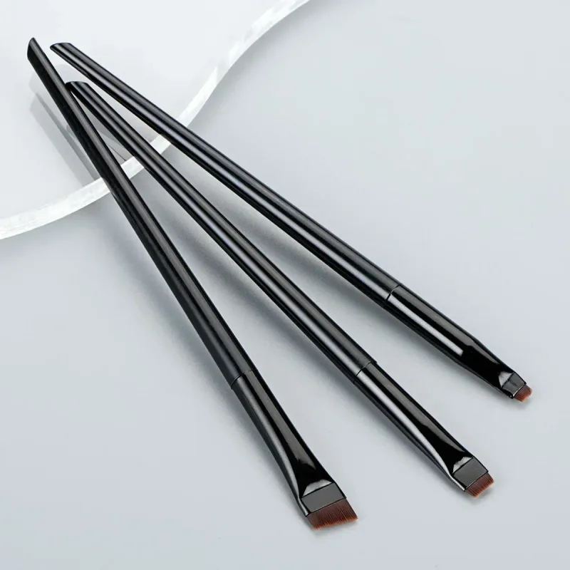3pcs/set Blade Eyeliner Brush Eyebrow Brush Portable Flat Fine Eye Liner Brow Contour Makeup Brushes Cosmetic Beauty Makeup Tool — image 8