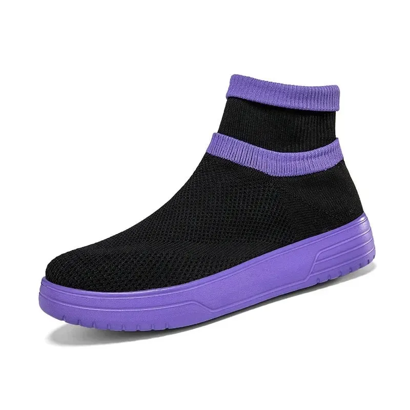 Sock Shoes for Men Spring 2026 New Couple Socks Breathable Mesh High Top Casual Shoes for Men One Foot Thick Soled Sneakers Men — image 14