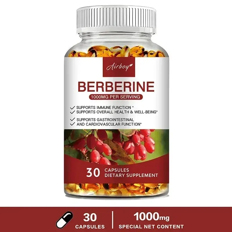Berberine Capsules - Support Overall Health and Immune Function Promote Digestion Enhance Energy Anti-oxidant and Anti-aging