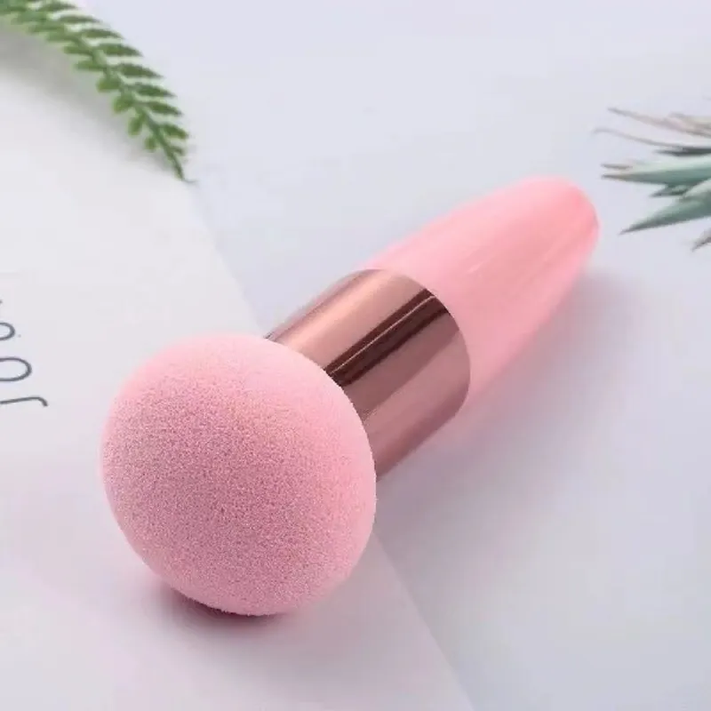 Mushroom Head Makeup Brushes Powder Puff Cosmetic Sponge with Handle Women Fashion Professional Makeup Beauty Tools — image 4