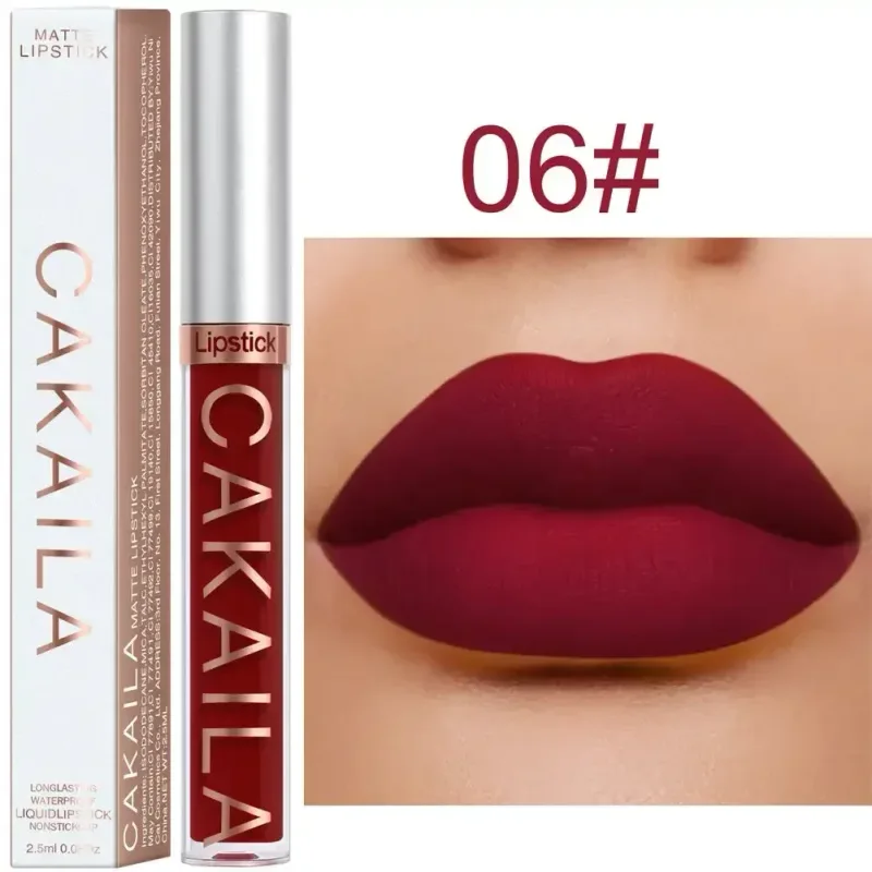 Lip Gloss Waterproof Matte Liquid Lipstick Long Lasting Velvet Lipgloss Tint Tube Nude Pigment Lip Makeup Cosmetics