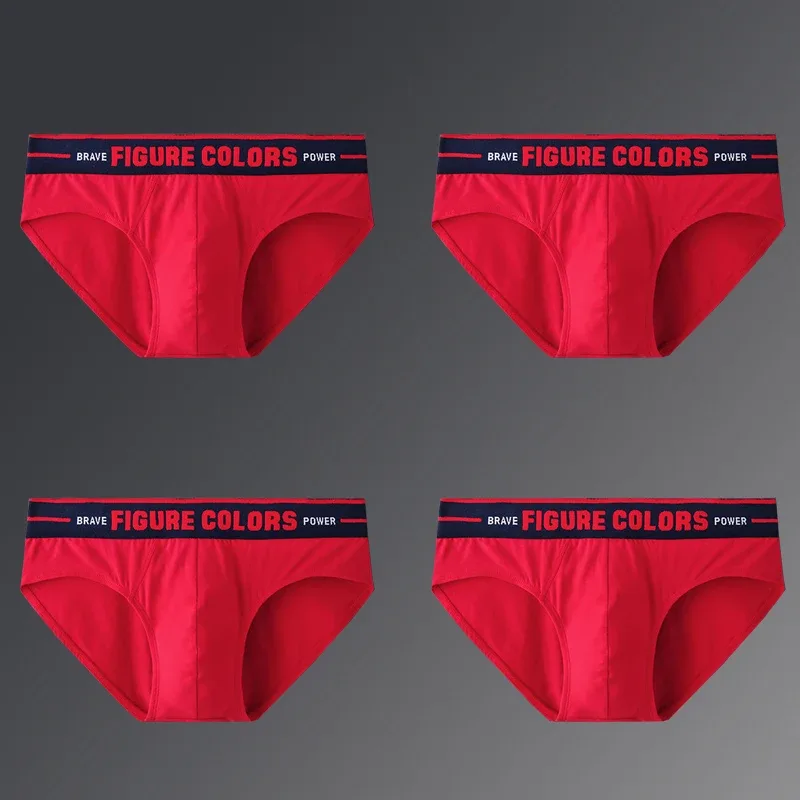 4pcs Men's Briefs Underwear Sexy Antibacterial Men's Panties Underpants Male U Convex boxer briefs for Man Absorbent Elastic — image 29