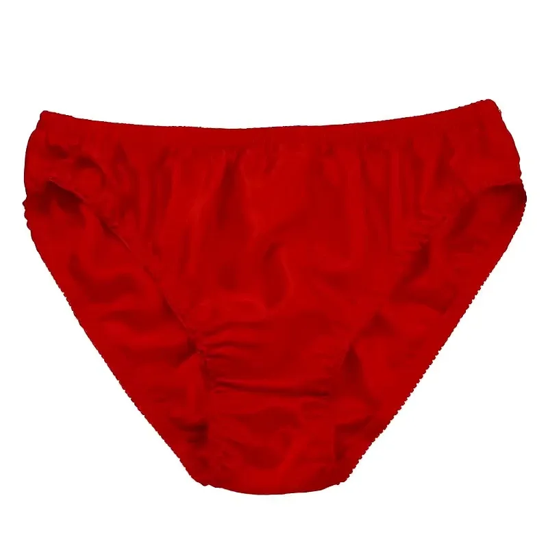 Pure Silk Mens Wrinkle Briefs Breathable Male Panties 100% Mulberry Silk Trigonometric Underwear Plus Size Men Boxers Summer — image 27
