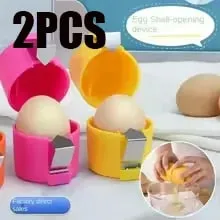 Hot-selling Egg Shell Cutter Eggbeater Raw Egg Separator Handheld Eggshell Opener Portable Kitchen Baking Tool