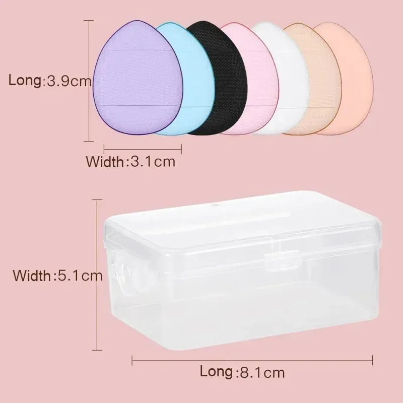 10Pcs Mini Finger Puff Foundation Small Air Cushion Powder Sponge Face Concealer BB Cream Cosmetic Applicator Makeup Tools — image 6