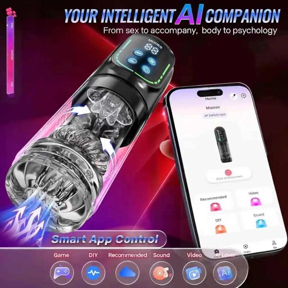 Automatic Thrusting Rotating Male Masturbator Licking Stroker Sucking Blowjob 100% Waterproof Pennis Pump Adult Sex Toys For Men — image 4