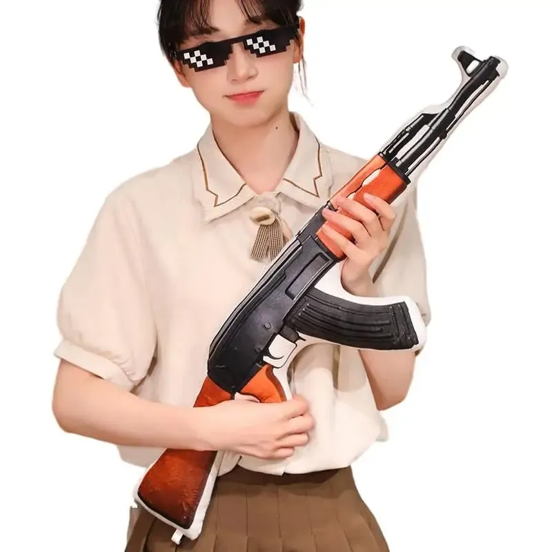 Simulation Gun Plush Pillow Images Printing Wheelgun Sniper Rifle Shooting Cushion Decoration Men Gift — image 7