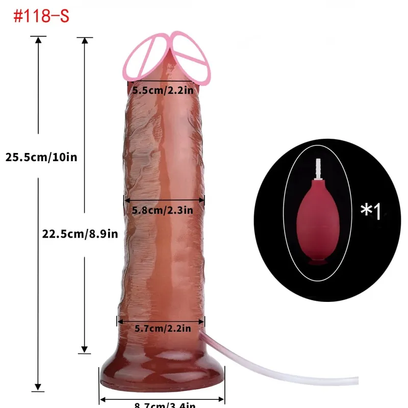 Lifelike Squirting Penis Silicone Ejaculation Large Realistic Dildo With Sucker Skin Touch Anal Sex Toys For Women — image 15