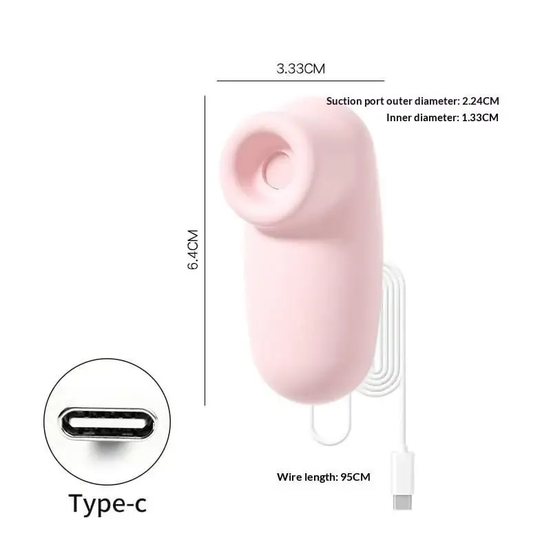 Portable Clitoral Sucking Vibrator Vacuum Stimulator Massager 10 Bilis Rechargeable Waterproof Sex Toy para sa mga Babae