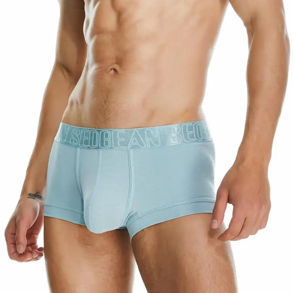 Men's Boxers Cotton Underwear Boxer Shorts Sexy Men Boxer Briefs Solid Color Underpants Boxer For Man — image 10