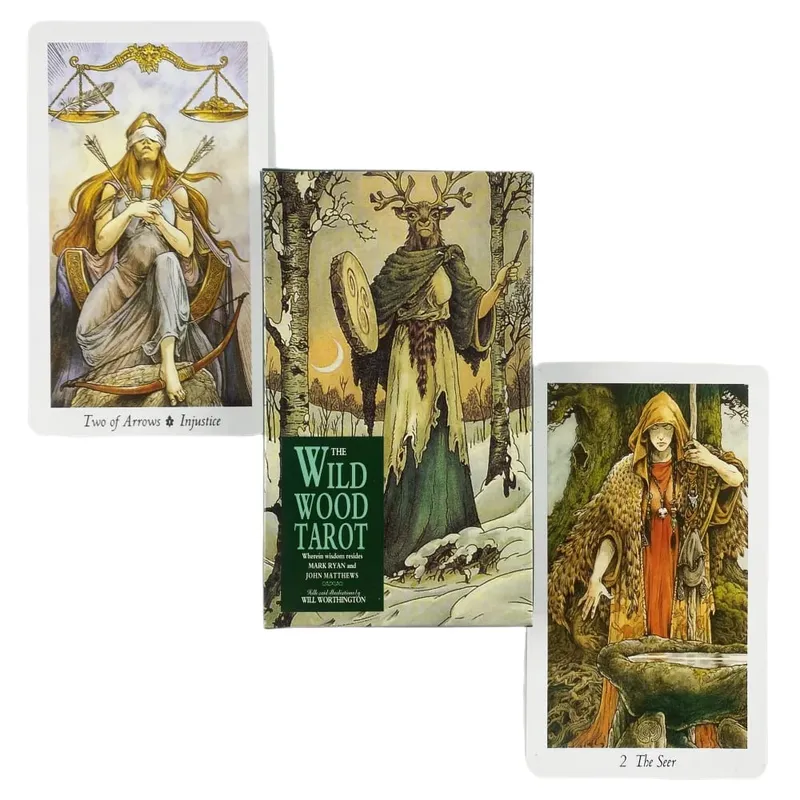 The Wild Wood Tarot Cards A 78 Oracle English Visions Divination Edition Deck Board Playing Game Cards