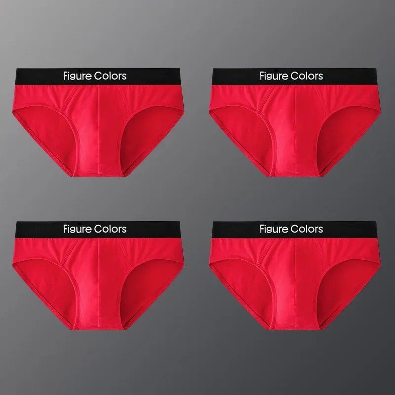 4pcs Men's Briefs Underwear Sexy Antibacterial Men's Panties Underpants Male U Convex boxer briefs for Man Absorbent Elastic — image 38