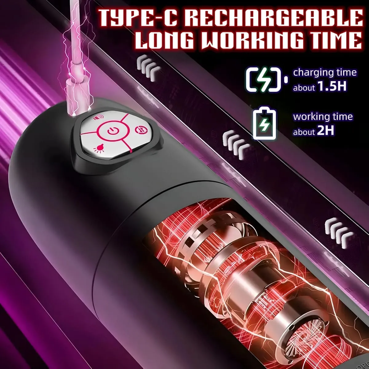 Automatic Masturbator Wear Headphones 10 Thrusting Rotating Modes Mastubator Cup Sex Toys Adult Goods for Men Masturbation