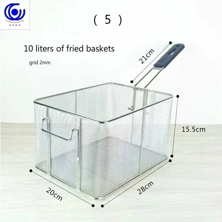 Stainless Steel Fryer Screen French Fries Frame Square Filter Net Encrypt Colander Shaped Frying Basket Fryers Meshed — image 13