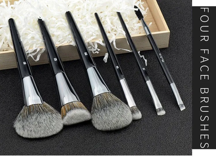 1pc Pro Makeup Brushes Foundation Powder Fan Make Up Brush Contour 3D stippling Eyeshadow Concealer Angled Eye Brow Shadow tools — image 5