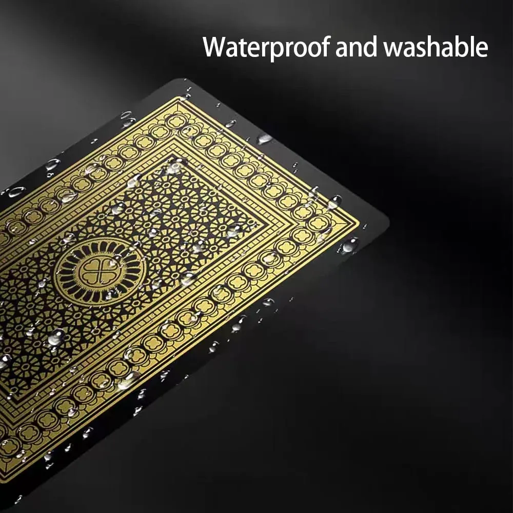 Premium Black Glod Playing Cards PVC Plastic Waterproof Durable Poker Cards Large Character Deck of Cards for Parties — image 5