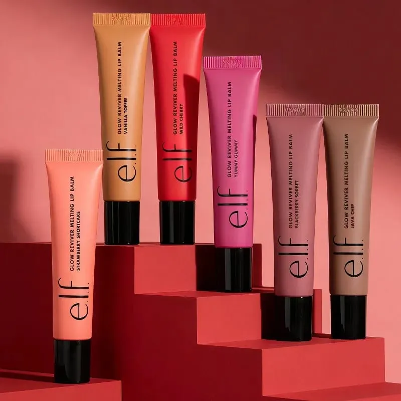 Elf Brand Portable Fruit Flavor Lip Gloss Lightweight Hydrating Nourishing Repairing Improve Lip Lines Tinted Lip Balm Cosmetic
