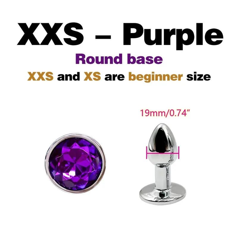 Metal Anal Plug With Gem Base Beginner To Expert 5 Size Butt Plug G-Point Massage Dildos Female/Male Couples Adult Sex Toys — image 21