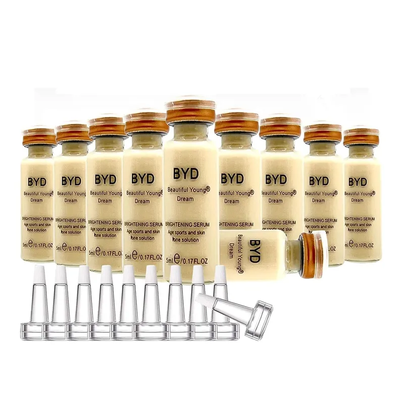 5ml 10 vials Facial Skin Care BB Glow Starter Kit Face Natural Moisturizing BB Cream Ampoule Foundation with Dropper Makeup Set — image 7