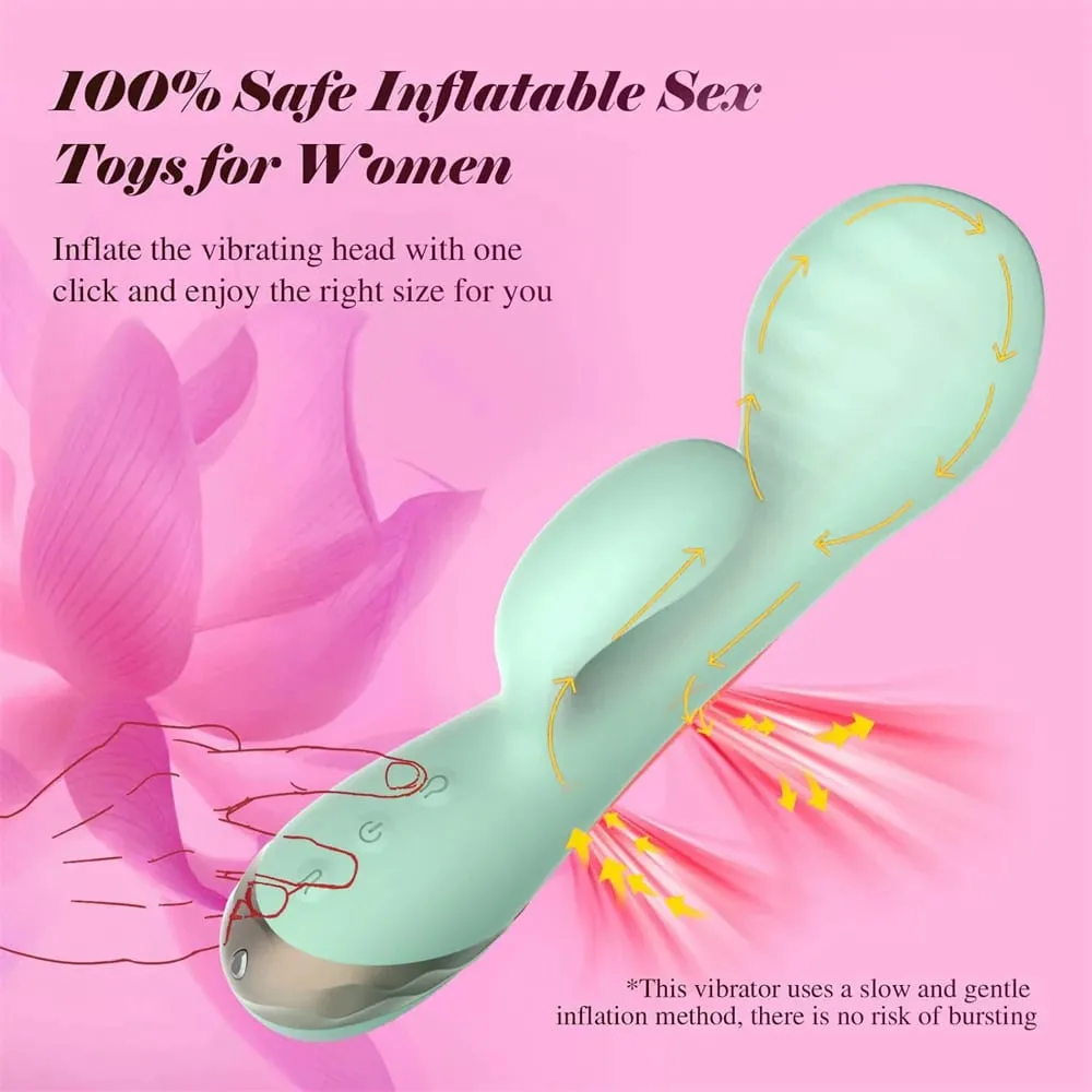 Inflatable expansion Vibrator G-Spot Massager Clitoris Stimulator Adult Sex Toys for Women Sexual Wellness Female Masturbator