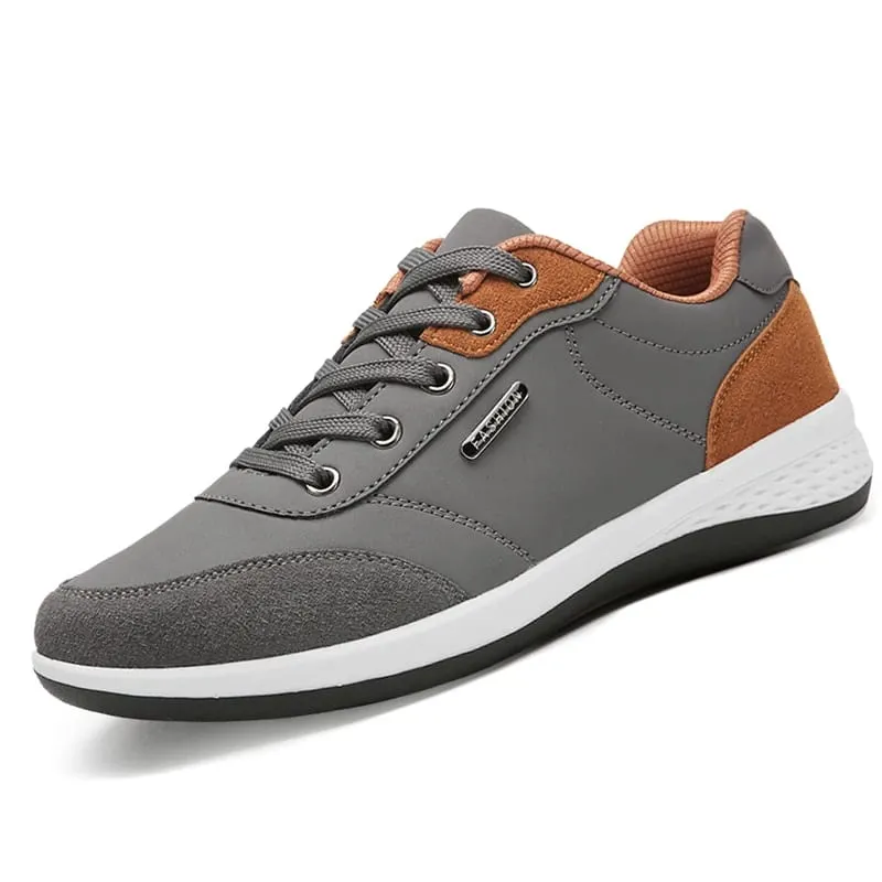 New Running Shoes Men Leather Waterproof Athletic Sneakers Men Wear-resistant Man Walking Sport Shoes Comfortable Men Shoes
