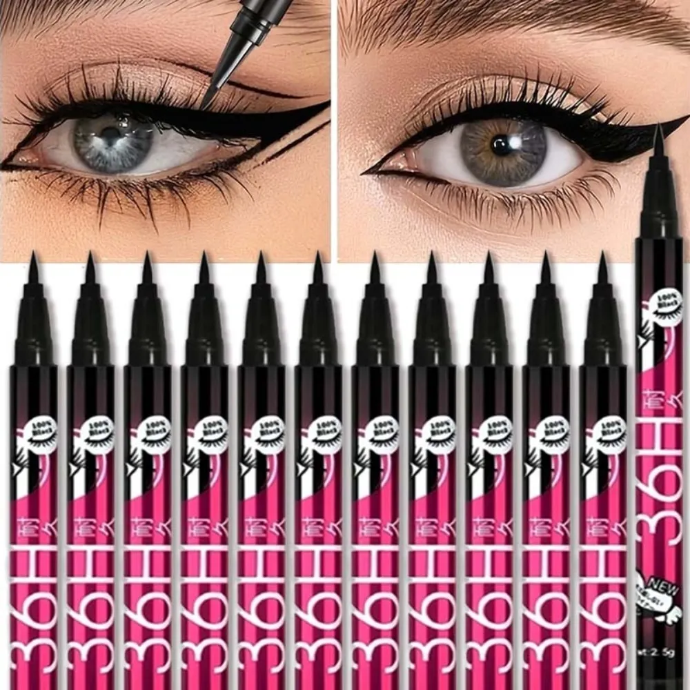 1/3/5 st Slät svart flytande Eyeliner Pen Ultrafin pennspets 36H Eye Liner Penna Vattentät Långvarig nybörjarsminkning