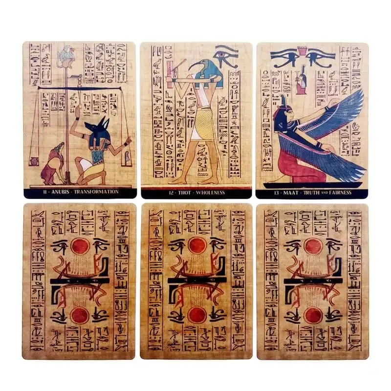 Tarot Cards EGYPTIAN GODS ORACLE CARDS English Version For Female Girls Board Game Oracle Cards Party English Playing Cards — image 2