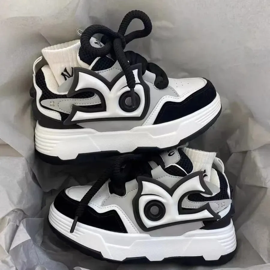 Men Chunky Sneakers 2024 Brand Design Men's Casual Sneakers Thick Sole Mans Skateboarding Shoes — image 2