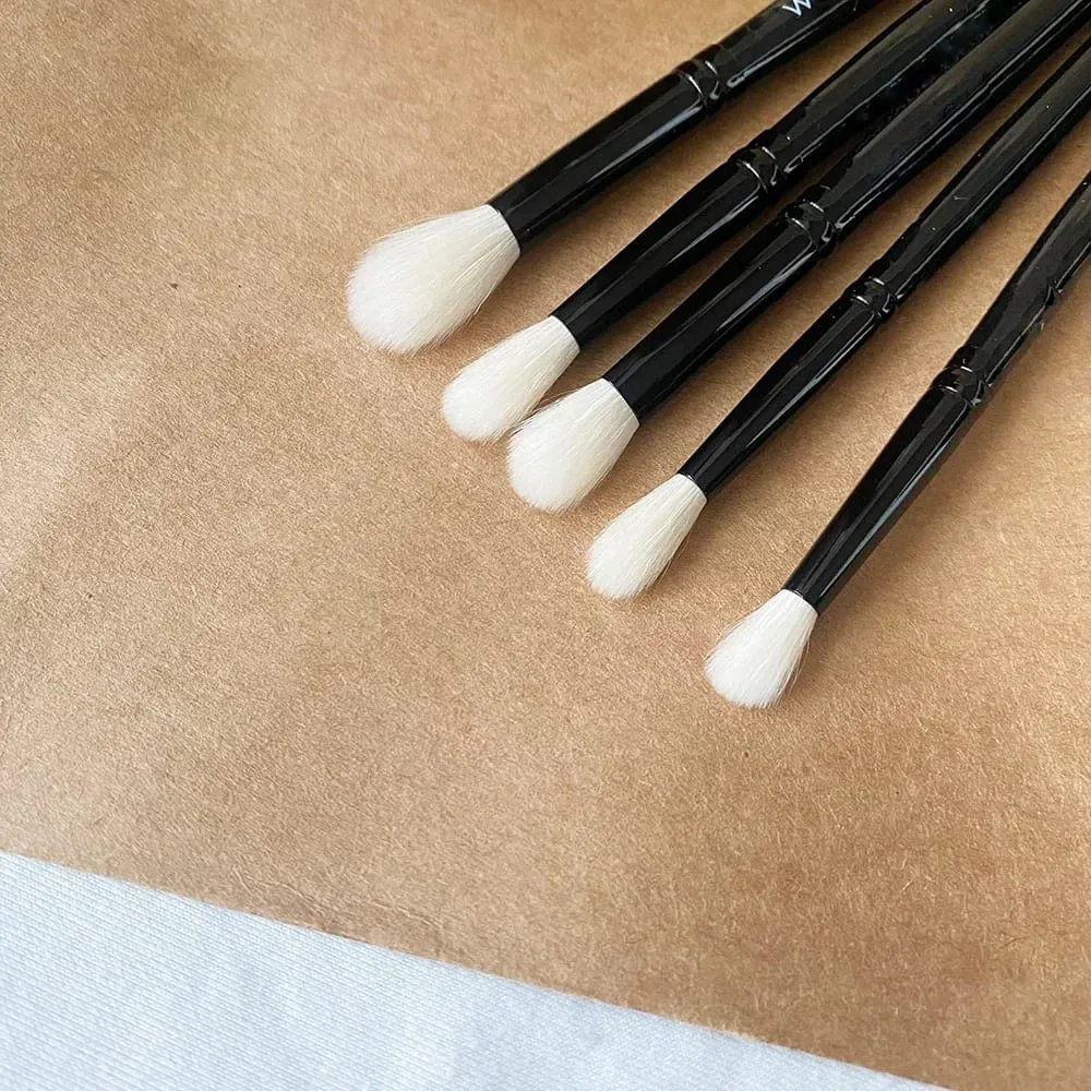 WG Eye Shadow Brushes Eye Crease Blending Nose Contouring Makeup Brush Cosmetic Tools with Natural Goat Hair — image 5