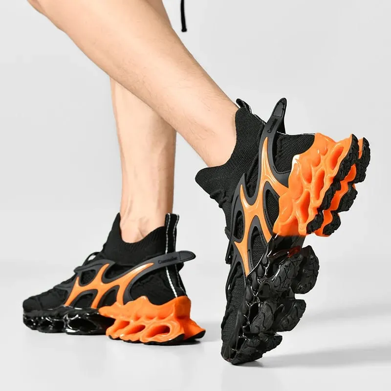 Men's Blade Type Shoes Breathable Shock Absorption Running Shoes Non-Slip Shoes For Jogging Tennis Gym Casual Walking Sneakers — image 6