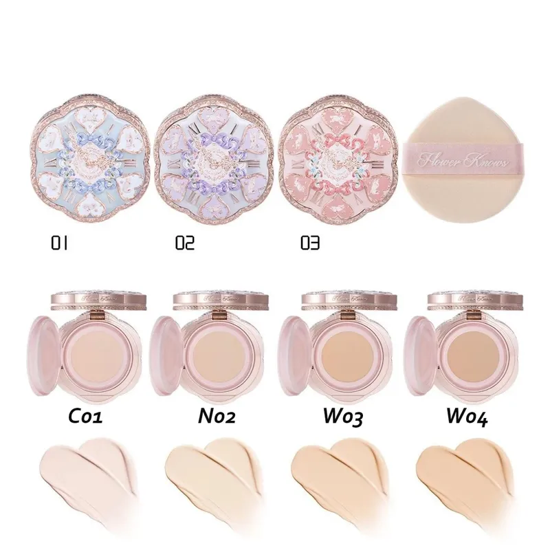 Flower Knows Bunny Garden 4-Piece Makeup Set Cushion BB Cream Liquid Lipstick Easy-Apply Blush Waterproof Eyeliner Cosmetics Kit — image 5
