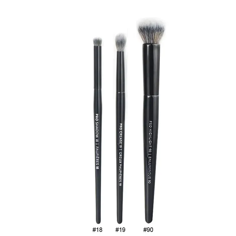 4pcs/set Pro Black Eye Shadow Makeup Brushes Lip Brow Precision Concealer Blending Synthetic hair Smudge Highlight Make Up Brush — image 10