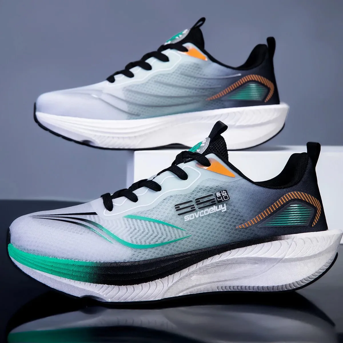 Marathon Men Running Shoes Carbon Board Speciality Casual Sneakers Breathable Sports Trainers Lightweight Women Athletic Sneaker — image 4