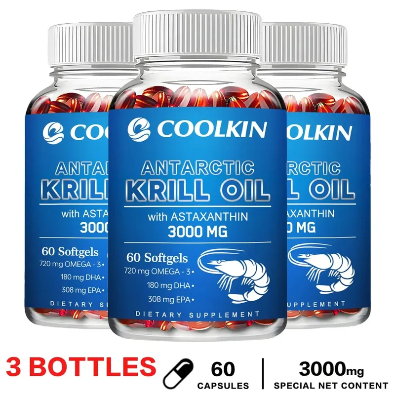 Antarctic Krill Oil 3000mg - with Omega-3 EPA DHA Astaxanthin and Phospholipids - Sustainable Dietary Supplement — image 10