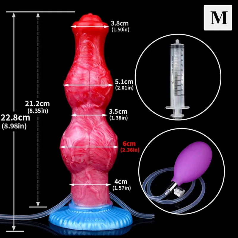 Gode gonflable à énorme nœud avec ventouse forte, Plug Anal gonflable en Silicone, entraîneur, jouets sexuels pour débutants, pour femmes et hommes — image 11