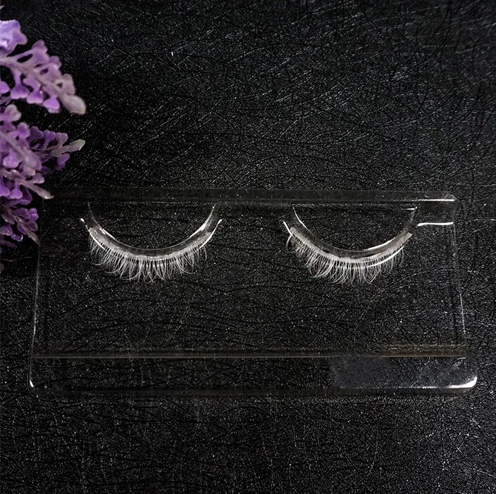 White Eyelashes Cosplay Makeup Natural Long Cross Strip False Eye Lashes — image 11