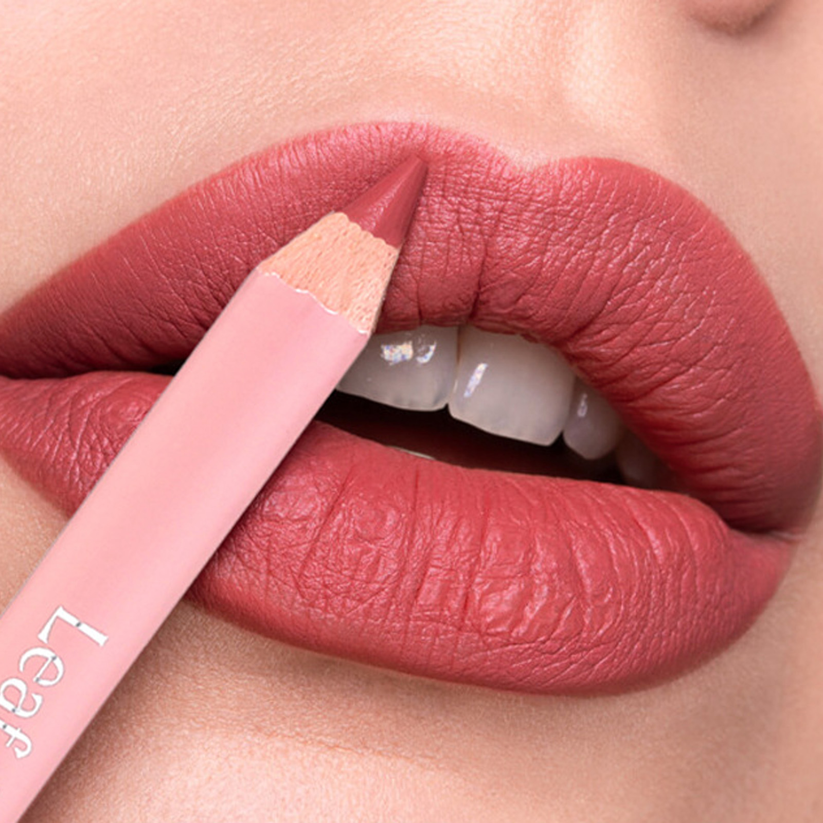 Waterproof Lasting Wooden Matte Lip Liner Pencil Natural Lips Makeup Nude Pink Lip Liner Outline The Lips Contour Makeup 12color — image 9