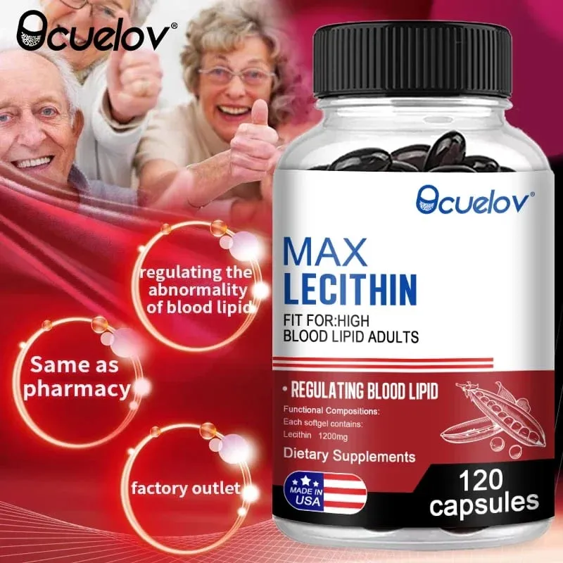 Lecithin Capsules - Cleansing Dissolving Blood Clots Cardiovascular Health Blood Lipid Support - Adult Men and Women — image 4