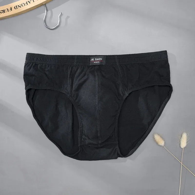 100% Cotton Plus Size Men Briefs Male Breathable Underwear Sexy Lingerie Spring Summer Solid Comfortable Underpants XL-5XL