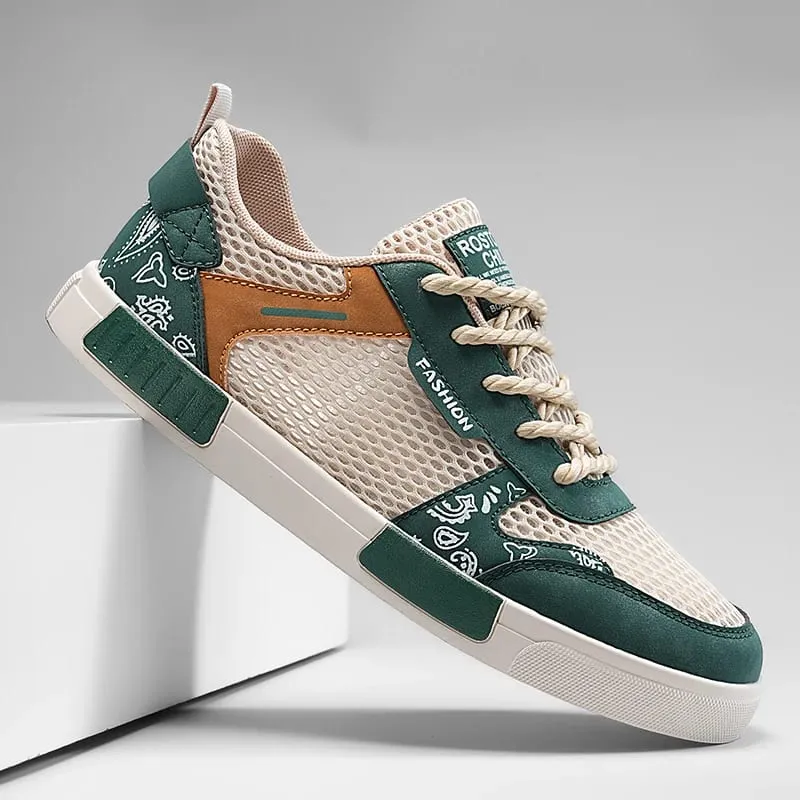 Breathable vulcanized Shoes For Men Flat Athletic Walking Sneakers Shoes Men Mesh Casual Shoes Large Size 47