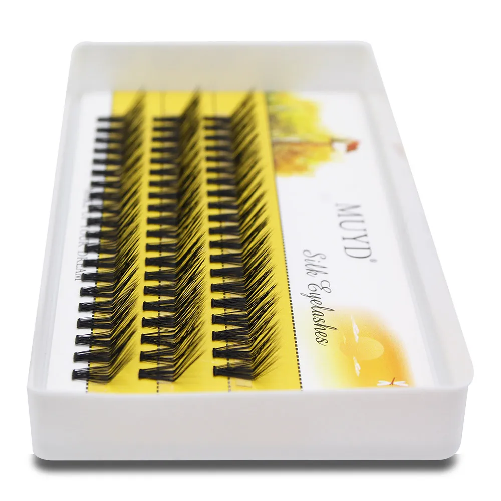 M Curl Mink False Eyelash 60 Clusters L Curl Lashtray for Makeup 30D Eyelashes Extensions Individual Handmade Eye Lashes — image 3