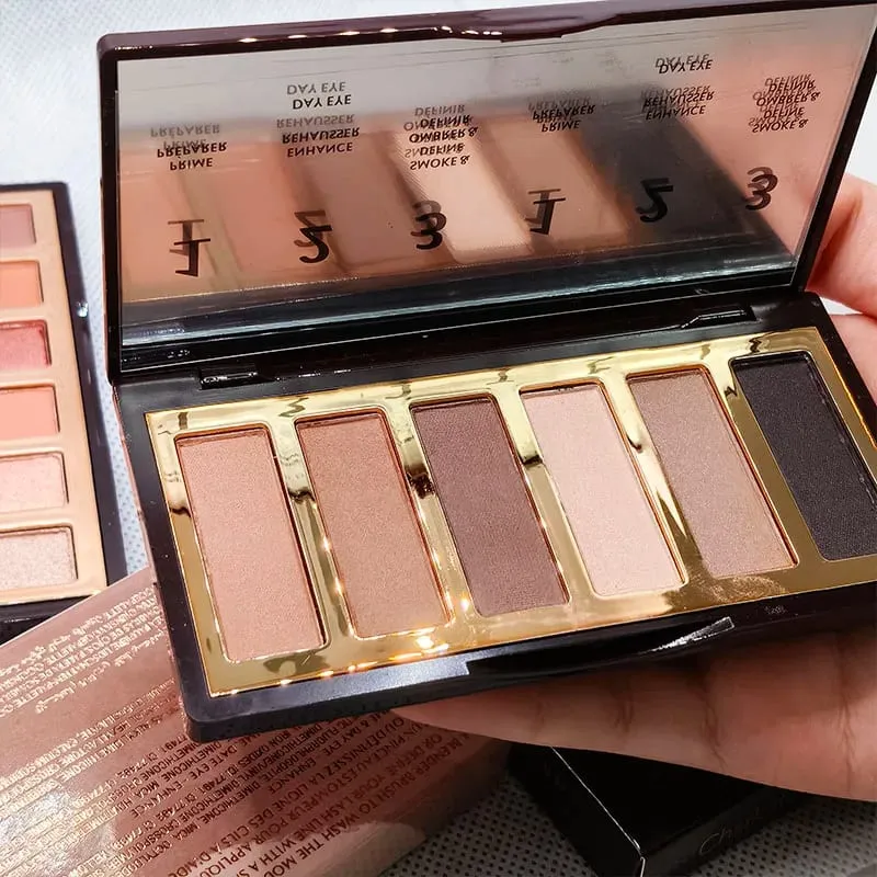 Luxury Charlotte Tilbury Brand Makeup 6 Colors Eye Shadow Disc 8.2g Matte Pearl Finish Naked Color Series Beauty Eye Cosmetics — image 6