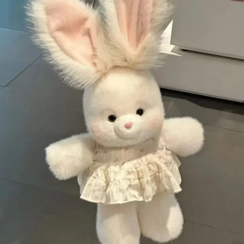 Oreiller en peluche lapin doux, cadeau créatif, soutien émotionnel, jouet en peluche de 17.7 pouces avec longue oreille, oreiller en peluche mignon — image 10