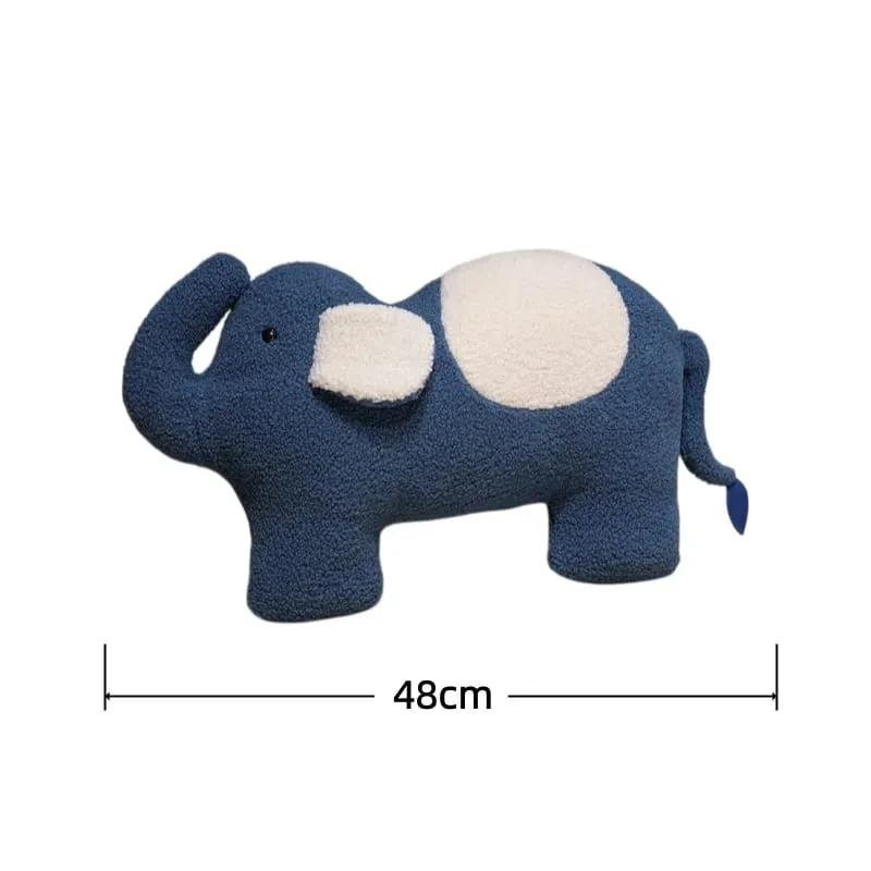 Série animal travesseiro de pelúcia leopardo elefante pinguim almofada de pelúcia kawaii acompanhar brinquedo de sono decoração para casa brinquedos presentes de aniversário — image 9