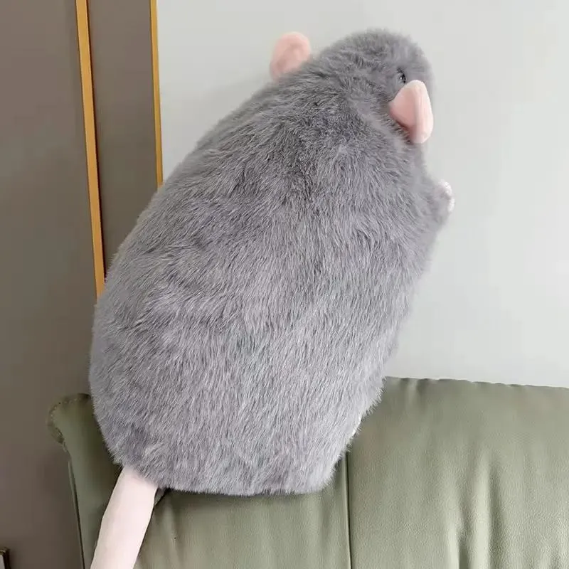 Floral Branch Rat Plush – Cuddly Mouse Pillow in 3 Sizes (35/50/90cm) Adorable Kawaii Stuffed Animal for Bed or Couch Decor — image 6