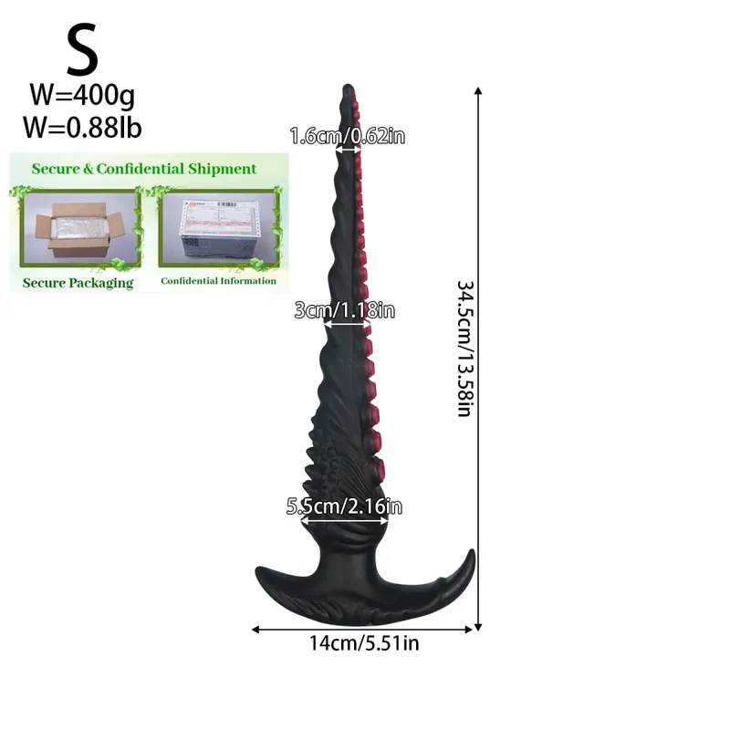 Superยาวขนาดใหญ่Anal PlugแฟนตาซีTentacle Anal Trainer Dilatorปลั๊กหนาDildo Big Butt Plugเพศของเล่นสำหรับผู้หญิงผู้ชายbutt Plug — image 7